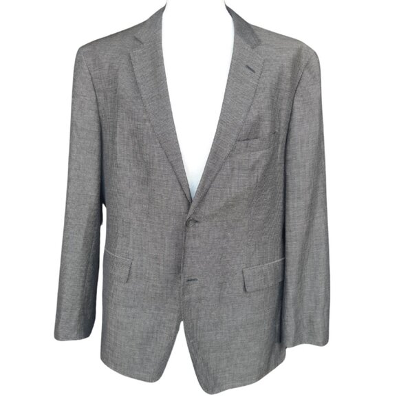 Hugo Boss 42R Linen & Wool Grey Check Sport Jacket, Dugger's of Halifax - Picture 14 of 14